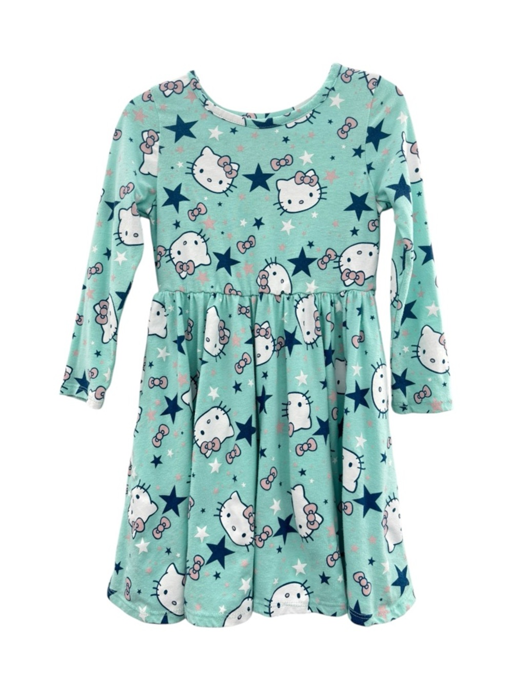 Hello Kitty Girls Mint Green Long-Sleeve w an all over hello Kitty Print Size 4T